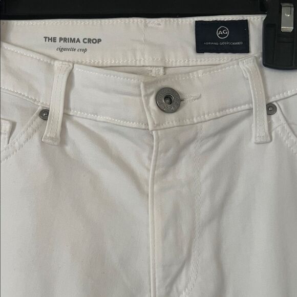 AG Adriano Goldschmied Prima Crop Cigarette Crop om Pearl White in SIze 28 - Picture 5 of 16
